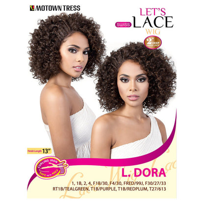 Motown Tress Synthetic Let's Lace Swiss Lace Deep Part Wig L.DORA Alexwigs