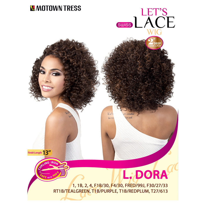 Motown Tress Synthetic Let's Lace Swiss Lace Deep Part Wig L.DORA Alexwigs