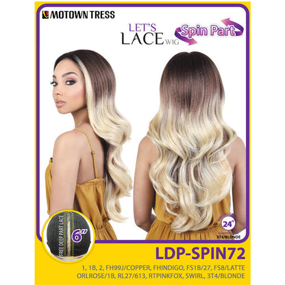 Motown Tress Let's Lace Spin Part deep Lace Wig - LDP-SPIN72 Alexwigs