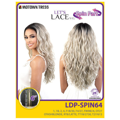 Motown Tress Let's Lace Spin Part 6" Deep Lace Wig - LDP-SPIN64 Alexwigs