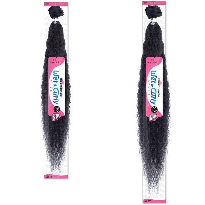 Mayde Beauty Bloom Bundle Weave - WET & CURLY 001 30"/36" Alexwigs
