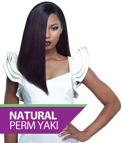 Sensationnel Premium Next 100% Human Hair NATURAL PERM YAKI Weave 10 - 18 Inch Alexwigs