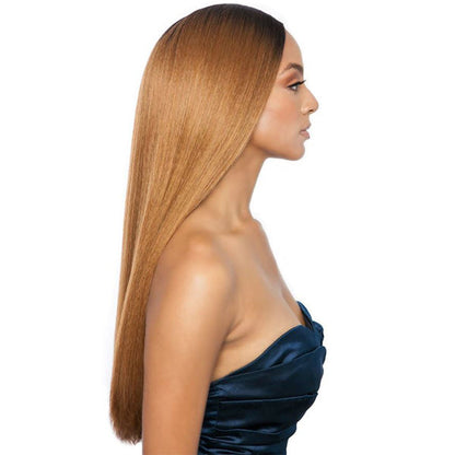 Brown Sugar Human Hair StyleMix Uniweave V Part Wig - BSUW07 NATURAL STRAIGHT 28 Inch Alexwigs