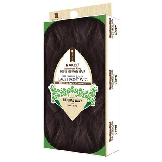 Shake-N-Go Naked 100% Brazilian Natural Human Hair Frontal Lace Wig FRONTAL LACE NATURAL WAVY Alexwigs