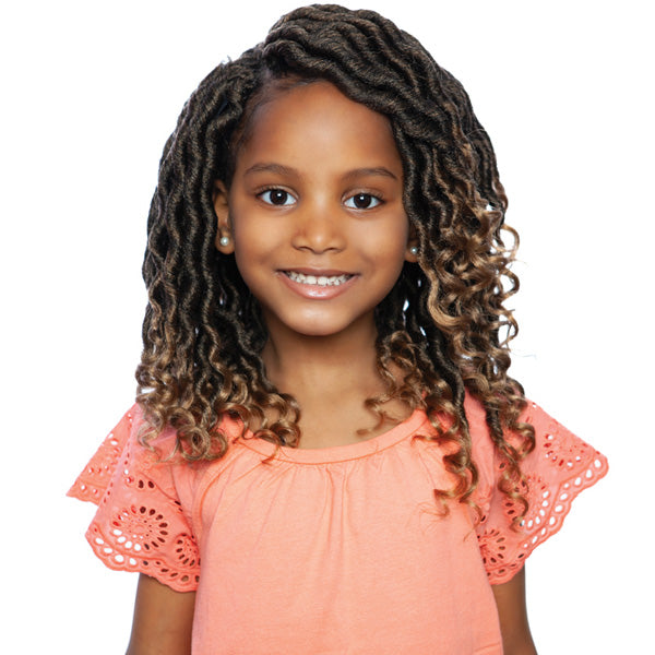 Mane Concept Afri Naptural Kids Locs Crochet Braid - KLOC01 NINI WAVY GODDESS LOCS 10" Alexwigs
