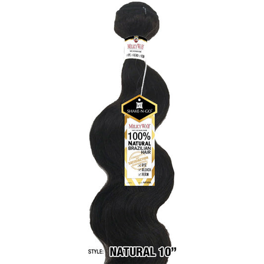 Shake-N-Go Milkyway 100% Human Hair Weave - NATURAL BRAZILIAN HAIR Alexwigs