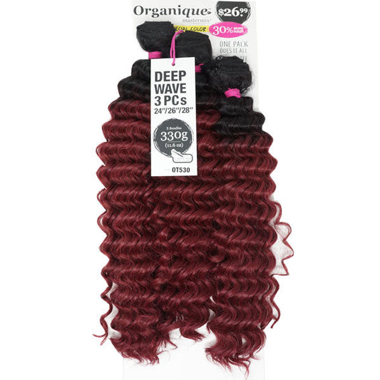 Shake-N-Go Organique Mastermix Weave - DEEP WAVE 3PCS (24/26/28 Inch) Alexwigs