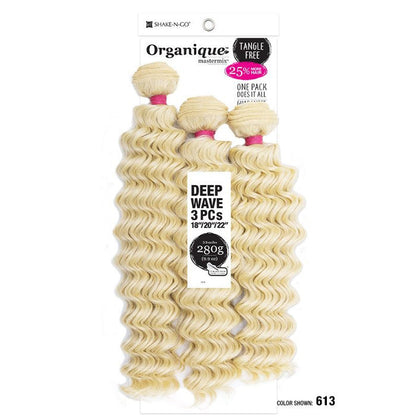 Shake-N-Go Organique Mastermix Weave - DEEP WAVE 3PCS (18/20/22 Inch) Alexwigs