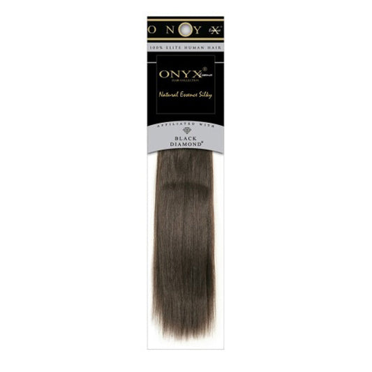 Onyx100% Human Hair Weave - NATURAL SILKY 10 - 14" (Machine-Tied) Alexwigs