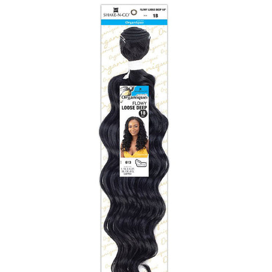 Shake N Go Organique MasterMix Weave - FLOWY LOOSE DEEP 18 Alexwigs