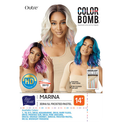 Outre Color Bomb HD Lace Front Wig - MARINA Alexwigs