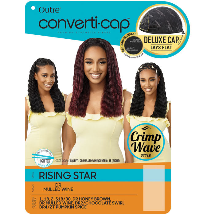 Outre Converti Cap Deluxe Half Wig Crimp Wave - RISING STAR Alexwigs