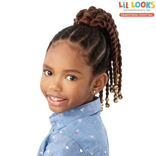 Outre Lil Looks Drawstring Ponytail - BEADED TWIST 12" Alexwigs