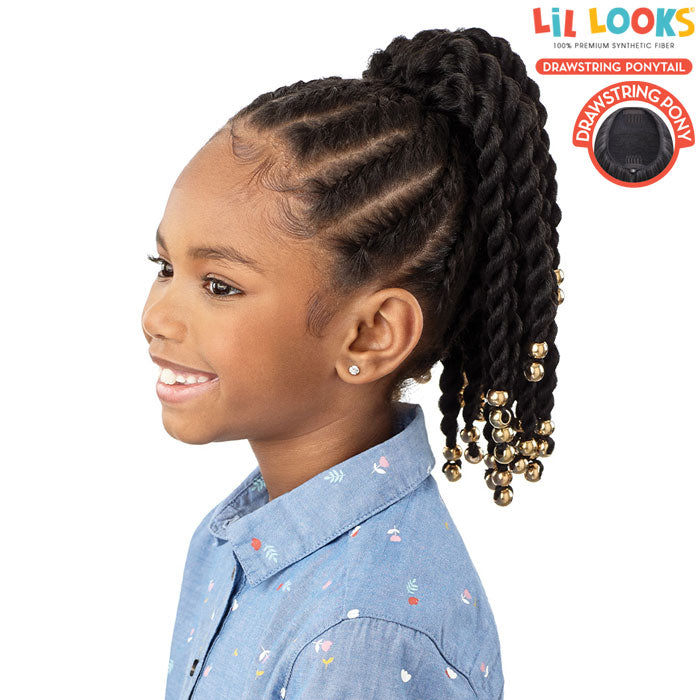 Outre Lil Looks Drawstring Ponytail - BEADED TWIST 12" Alexwigs