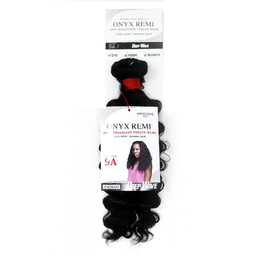 Onyx Brazilian Virgin 100% Remi Human Hair Weave 9A SINGLE BUNDLE DEEP WAVE 10 - 26 Alexwigs