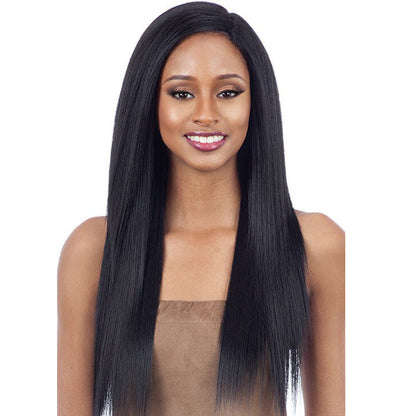 Shake-N-Go Organique Mastermix Weave - YAKY STRAIGHT 4 PCS 14/16/18"+ 5" CLOSURE Alexwigs