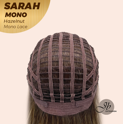 [PRE-ORDER] JBEXTENSION SARAH MONO Full Monofilament Wig 22 Inches Hazelnut Color Full Mono Lace Glueless With Anti-slip Silicone Strips Wig SARAH MONO HAZELNUT【BENDY EAR TABS】 Alexwigs