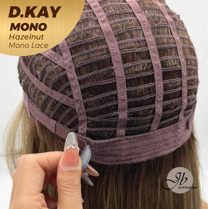 [PRE-ORDER] JBEXTENSION D.KAY MONO Partial Monofilament Wig 18 Inches Hazelnut Partial Mono Lace Glueless Women Fashion Wig D.KAY MONO HAZELNUT【BENDY EAR TABS】 Alexwigs