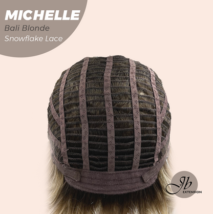 [PRE-ORDER] JBEXTENSION 10 Inches Bali Blonde Pre-Cut Side Part Snowflake Lace Frontlace Glueless Wig MICHELLE BALI BLONDE【BENDY EAR TABS】- S/M Alexwigs