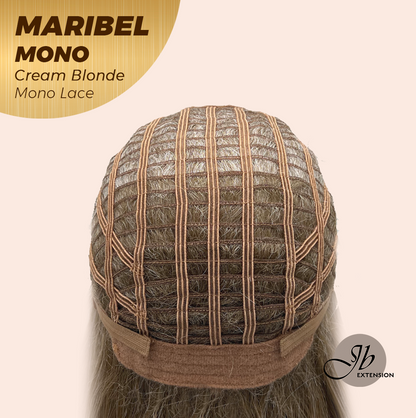 [PRE-ORDER] JBEXTENSION MARIBEL MONO CREAM BLONDE Monofilament Handmade Wig 6X5 Full Monofilament Hand Tied Top Wig 16 Inches Cream Blonde Wave Mono Lace Wig With Anti-slip Silicone Strips Glueless Wig MARIBEL MONO CREAM BLONDE【BENDY EAR TABS】 Alexwigs