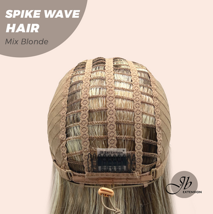 JBEXTENSION 24 Inches Long Curly Hair Mix Blonde Headband Wig SPIKE WAVE HAIR - MIX BLONDE Alexwigs