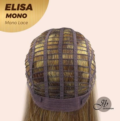[PRE-ORDER] HOT OF SEASON - JBEXTENSION ELISA MONO Monofilament Handmade Wig 6X5 Full Monofilament Hand Tied Top Wig 16 Inches Crème Caramel Mono Lace Wig With Anti-slip Silicone Strips Glueless Wig ELISA MONO【BENDY EAR TABS】 Alexwigs