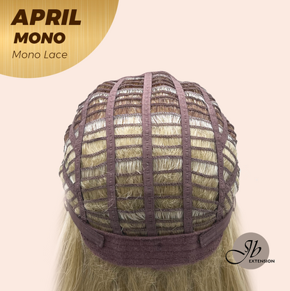 [PRE-ORDER] JBEXTENSION APRIL MONO Monofilament Handmade Wig 6X5 Full Monofilament Hand Tied Top Wig 18 Inches Mix Blonde Mono Lace Wig With Anti-slip Silicone Strips Glueless Wig APRIL MONO MIX BLONDE【BENDY EAR TABS】 Alexwigs