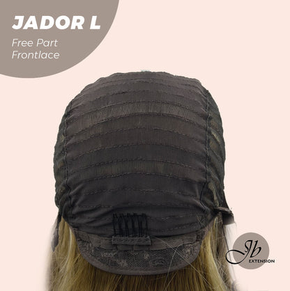 JBEXTENSION 24 Inches Blonde Highlight Curly Lace Front Wig.Pre Plucked 13*4 HD Transparent Lace Frontal Handmade Futura Fiber Swiss Lace Synthetic Fiber Pre-Cut Lace Glueless Wig JADOR L Alexwigs