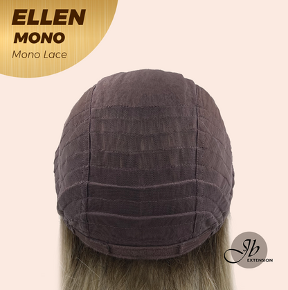 [PRE-ORDER] JBEXTENSION ELLEN MONO Full Monofilament Handmade Full Lace Full Hand Tied Wig 12 Inches Blonde Mono Lace Handmade Futura Fiber Wig Glueless Wig ELLEN MONO【BENDY EAR TABS】 Alexwigs