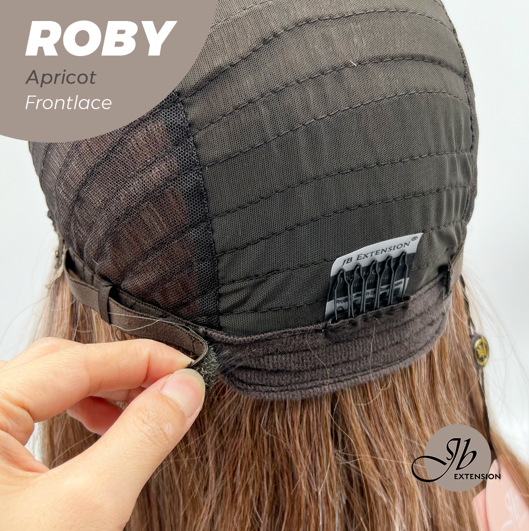 JBEXTENSION 22 Inches Apricot Women Pre-Cut Frontlace Glueless Wig ROBY APRICOT Alexwigs