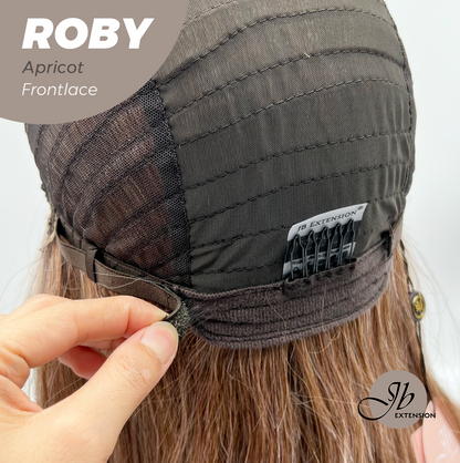 JBEXTENSION 22 Inches Apricot Women Pre-Cut Frontlace Glueless Wig ROBY APRICOT Alexwigs