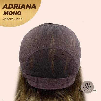 [PRE-ORDER] JBEXTENSION ADRIANA MONO Full Monofilament Handmade Full Lace Full Hand Tied Wig 14 Inches Blonde With Dark Root Wave Mono Lace Handmade Futura Fiber Wig With Anti-slip Silicone Strips Glueless Wig Adriana Mono【BENDY EAR TABS】 Alexwigs