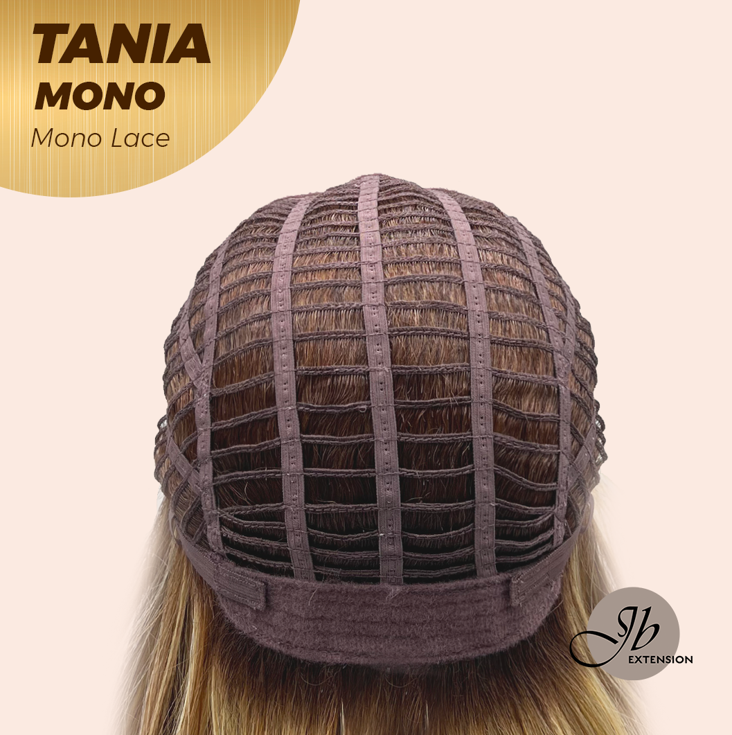[PRE-ORDER] JBEXTENSION TANIA MONO Monofilament Handmade Wig 6X5 Full Monofilament Hand Tied Top Wig 18 Inches Butter Cream Mono Lace Wig With Anti-slip Silicone Strips Glueless Wig TANIA MONO【BENDY EAR TABS】 Alexwigs