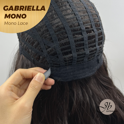 [PRE-ORDER] JBEXTENSION GABRIELLA MONO Monofilament Handmade Wig 6X5 Full Monofilament Hand Tied Top Wig 20 Inches Black Wave Mono Lace Wig With Anti-slip Silicone Strips Glueless Wig GABRIELLA MONO【BENDY EAR TABS】 Alexwigs