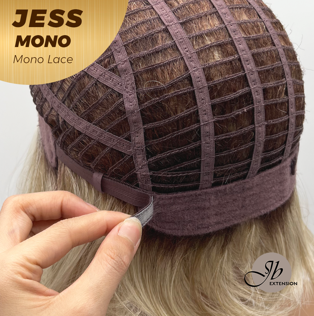 [PRE-ORDER] JBEXTENSION JESS MONO Monofilament Handmade Wig 6X5 Full Monofilament Hand Tied Top Wig 10 Inches Blonde Mono Lace Wig With Anti-slip Silicone Strips Glueless Wig JESS MONO【BENDY EAR TABS】 Alexwigs