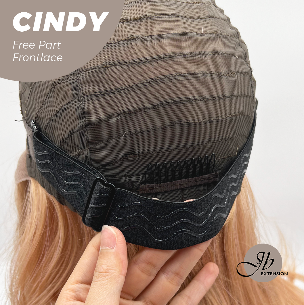 JBEXTENSION 20 Inches Strawberry Blonde Curly Pre-Cut 9X6 U Lace Free Part Frontlace Glueless Wig CINDY Alexwigs