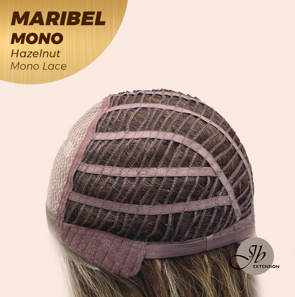 [PRE-ORDER] JBEXTENSION MARIBEL MONO HAZELNUT Monofilament Handmade Wig 6X5 Full Monofilament Hand Tied Top Wig 16 Inches Hazelnut Wave Mono Lace Wig With Anti-slip Silicone Strips Glueless Wig MARIBEL MONO HAZELNUT【BENDY EAR TABS】 Alexwigs