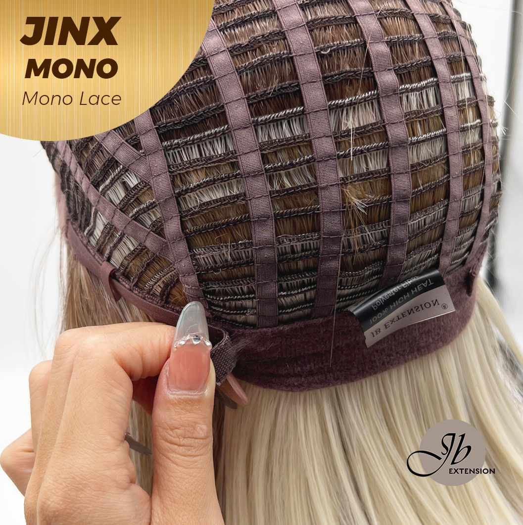[PRE-ORDER] JBEXTENSION JINX MONO Monofilament Handmade Wig 6X5 Full Monofilament Hand Tied Top Wig 12 Inches Blonde Mono Lace Wig With Anti-slip Silicone Strips Glueless Wig JINX MONO【BENDY EAR TABS】 Alexwigs
