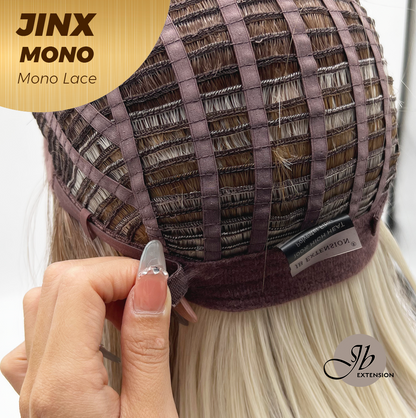 [PRE-ORDER] JBEXTENSION JINX MONO Monofilament Handmade Wig 6X5 Full Monofilament Hand Tied Top Wig 12 Inches Blonde Mono Lace Wig With Anti-slip Silicone Strips Glueless Wig JINX MONO【BENDY EAR TABS】 Alexwigs