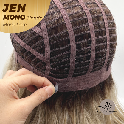 [PRE-ORDER] JBEXTENSION JEN MONO Monofilament Handmade Wig 6X5 Full Monofilament Hand Tied Top Wig 18 Inches Blonde Mono Lace Wig With Anti-slip Silicone Strips Glueless Wig JEN MONO BLONDE【BENDY EAR TABS】 Alexwigs