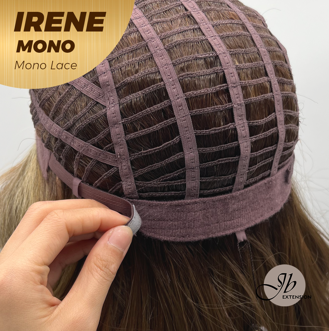 [PRE-ORDER] JBEXTENSION IRENE MONO Monofilament Handmade Wig 6X5 Full Monofilament Hand Tied Top Wig 19 Inches Hazelnut Curly Mono Lace Wig With Anti-slip Silicone Strips Glueless Wig IRENE MONO【BENDY EAR TABS】 Alexwigs