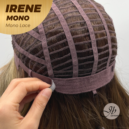 [PRE-ORDER] JBEXTENSION IRENE MONO Monofilament Handmade Wig 6X5 Full Monofilament Hand Tied Top Wig 19 Inches Hazelnut Curly Mono Lace Wig With Anti-slip Silicone Strips Glueless Wig IRENE MONO【BENDY EAR TABS】 Alexwigs