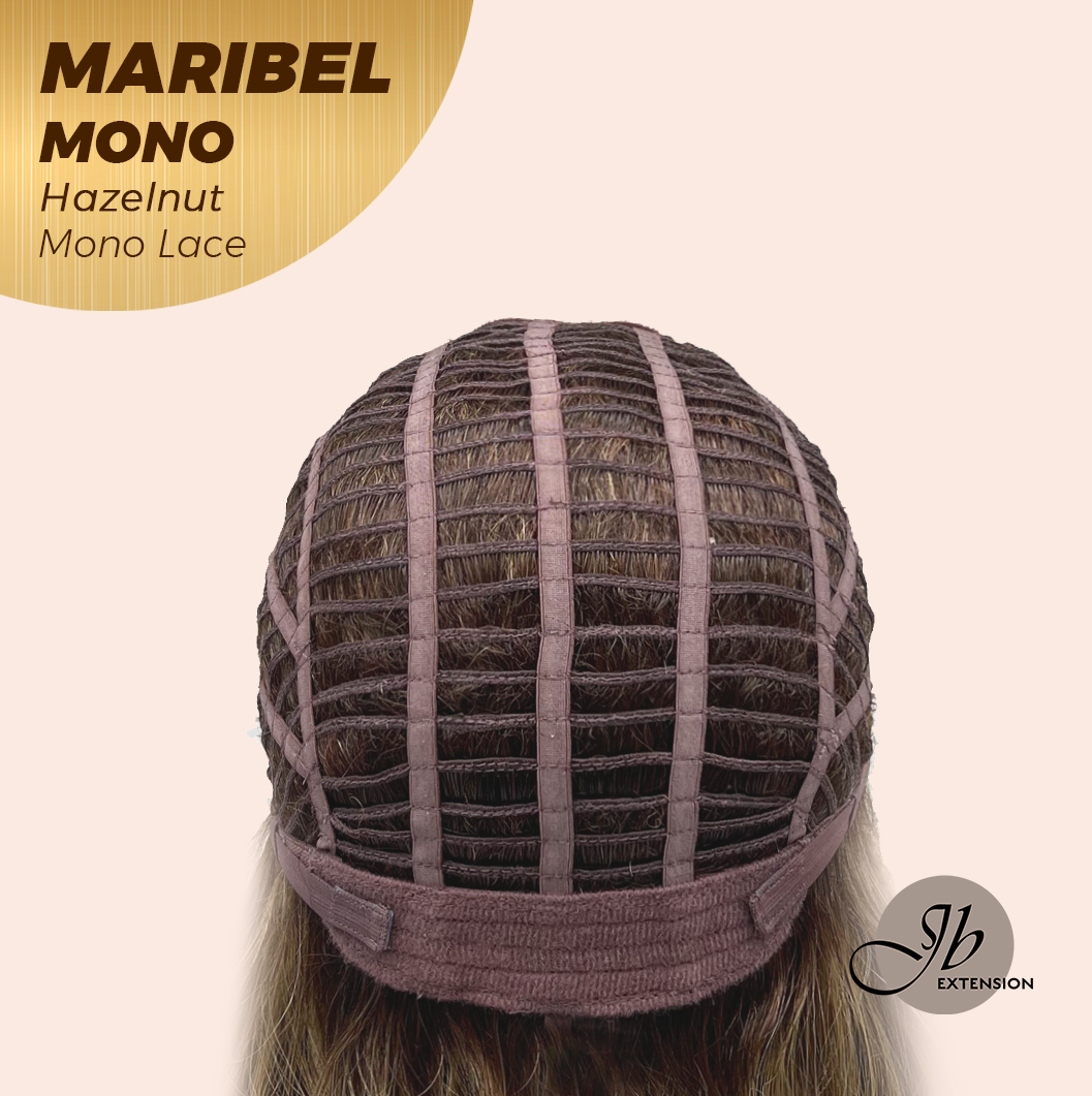 [PRE-ORDER] JBEXTENSION MARIBEL MONO HAZELNUT Monofilament Handmade Wig 6X5 Full Monofilament Hand Tied Top Wig 16 Inches Hazelnut Wave Mono Lace Wig With Anti-slip Silicone Strips Glueless Wig MARIBEL MONO HAZELNUT【BENDY EAR TABS】 Alexwigs