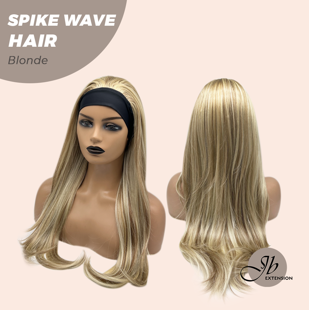 JBEXTENSION 24 Inches Long Curly Hair Blonde Headband Wig SPIKE WAVE HAIR - BLONDE Alexwigs