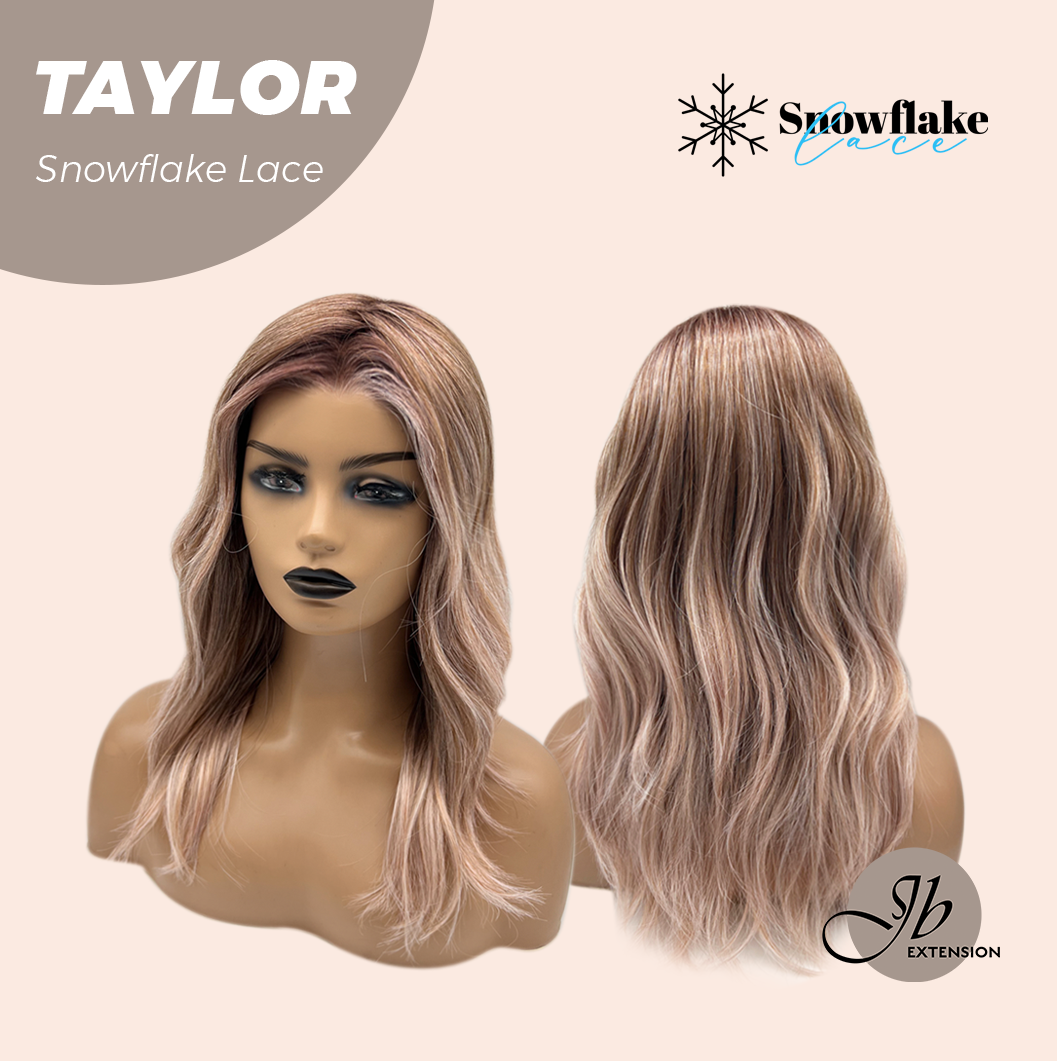 [PRE-ORDER] JBEXTENSION 18 Inches Apricot Pre-Cut Snowflake Lace Frontlace Glueless Wig TAYLOR【PERMATEASE】【BENDY EAR TABS】 Alexwigs