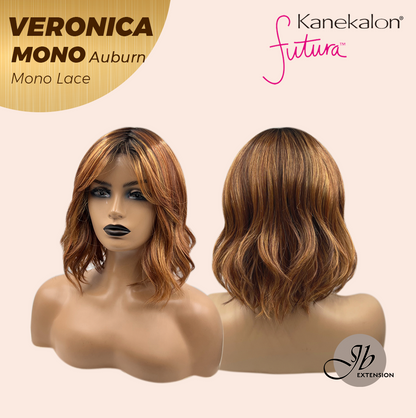 [PRE-ORDER] JBEXTENSION VERONICA MONO Monofilament Handmade Wig 6X5 Full Monofilament Hand Tied Top Wig 12 Inches Auburn Wave Mono Lace Wig With Anti-slip Silicone Strips Glueless Wig VERONICA MONO AUBURN【BENDY EAR TABS】 Alexwigs