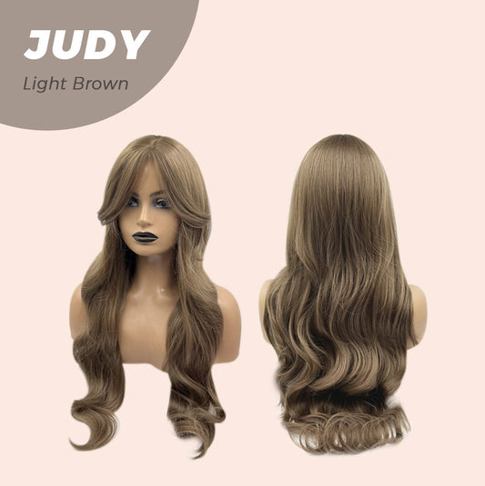 JBEXTENSION 26 Inches Long Curly Light Brown Wig JUDY LIGHT BROWN Alexwigs