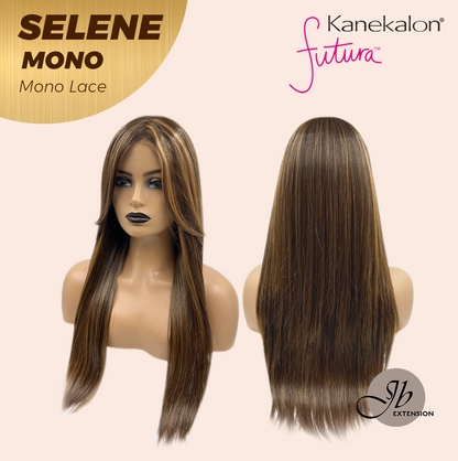 [PRE-ORDER] JBEXTENSION SELENE MONO Monofilament Handmade Wig 6X5 Full Monofilament Hand Tied Top Wig 25 Inches Caramel Mono Lace Wig With Anti-slip Silicone Strips Glueless Wig SELENE MONO【BENDY EAR TABS】 Alexwigs