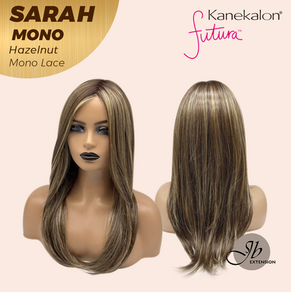 [PRE-ORDER] JBEXTENSION SARAH MONO Full Monofilament Wig 22 Inches Hazelnut Color Full Mono Lace Glueless With Anti-slip Silicone Strips Wig SARAH MONO HAZELNUT【BENDY EAR TABS】 Alexwigs