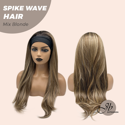JBEXTENSION 24 Inches Long Curly Hair Mix Blonde Headband Wig SPIKE WAVE HAIR - MIX BLONDE Alexwigs